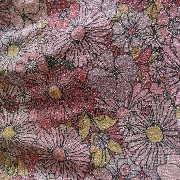 Beach Riot Size Medium Glitter Floral Wrap Swim Cover - Picture 12 of 12